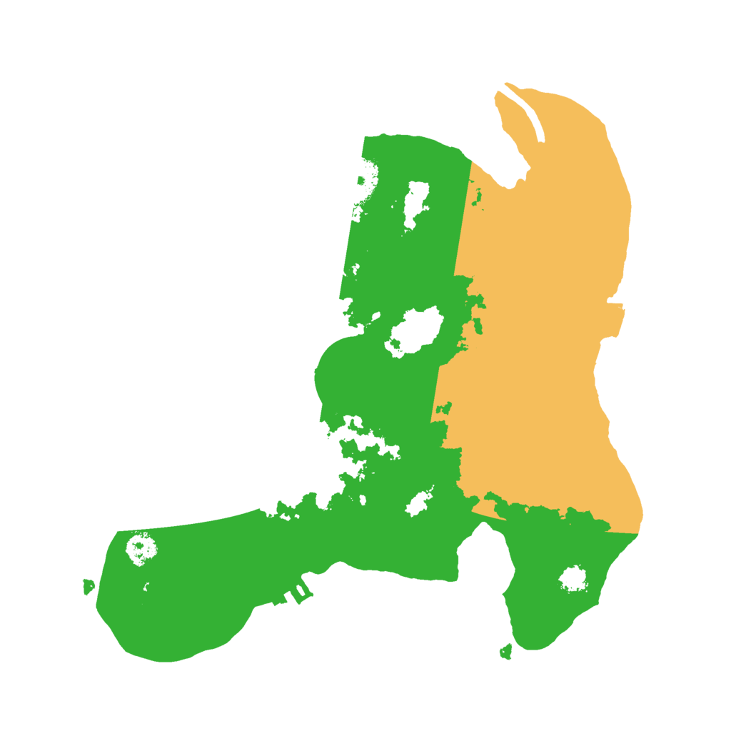 Biome Rust Map: Procedural Map, Size: 2500, Seed: 387166981