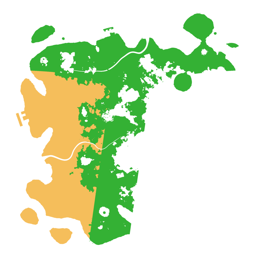 Biome Rust Map: Procedural Map, Size: 3888, Seed: 1444