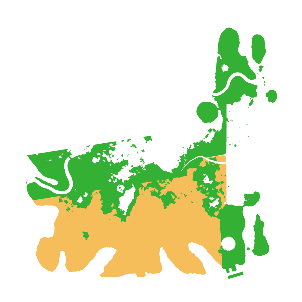 Biome Rust Map: Procedural Map, Size: 3900, Seed: 3794511