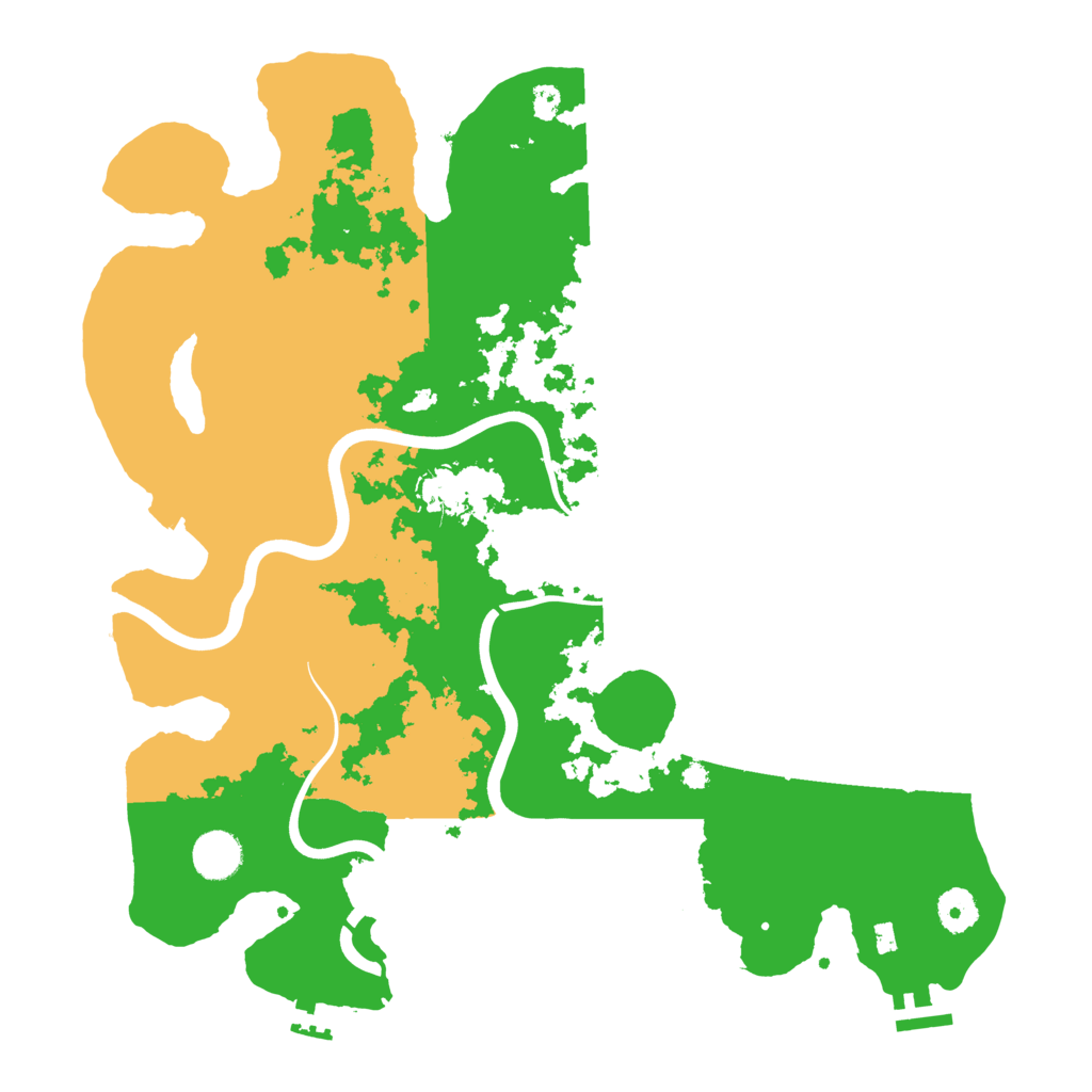 Biome Rust Map: Procedural Map, Size: 3900, Seed: 46471903
