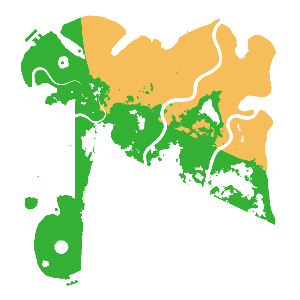 Biome Rust Map: Procedural Map, Size: 3900, Seed: 88172741