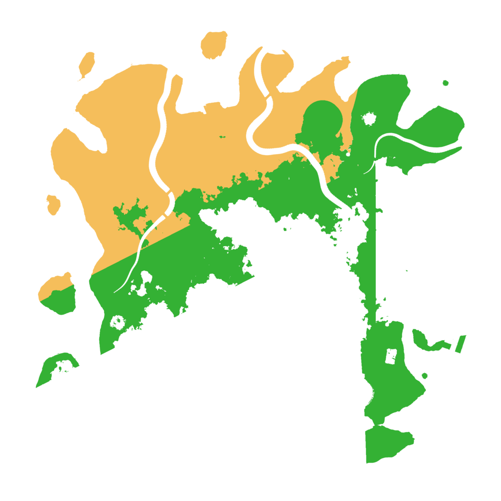 Biome Rust Map: Procedural Map, Size: 3500, Seed: 39196846