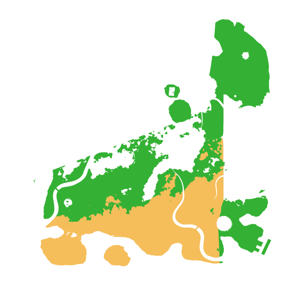 Biome Rust Map: Procedural Map, Size: 3650, Seed: 36554204