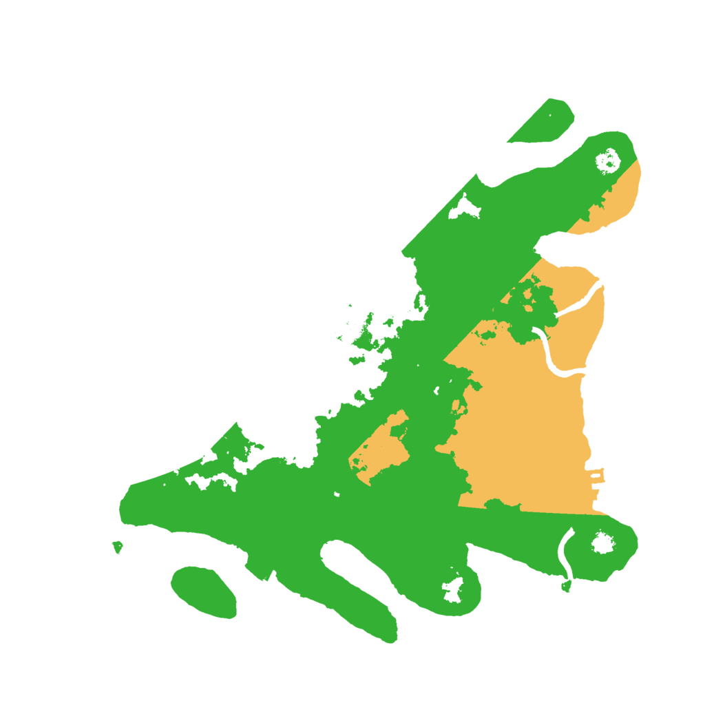 Biome Rust Map: Procedural Map, Size: 3000, Seed: 6546561