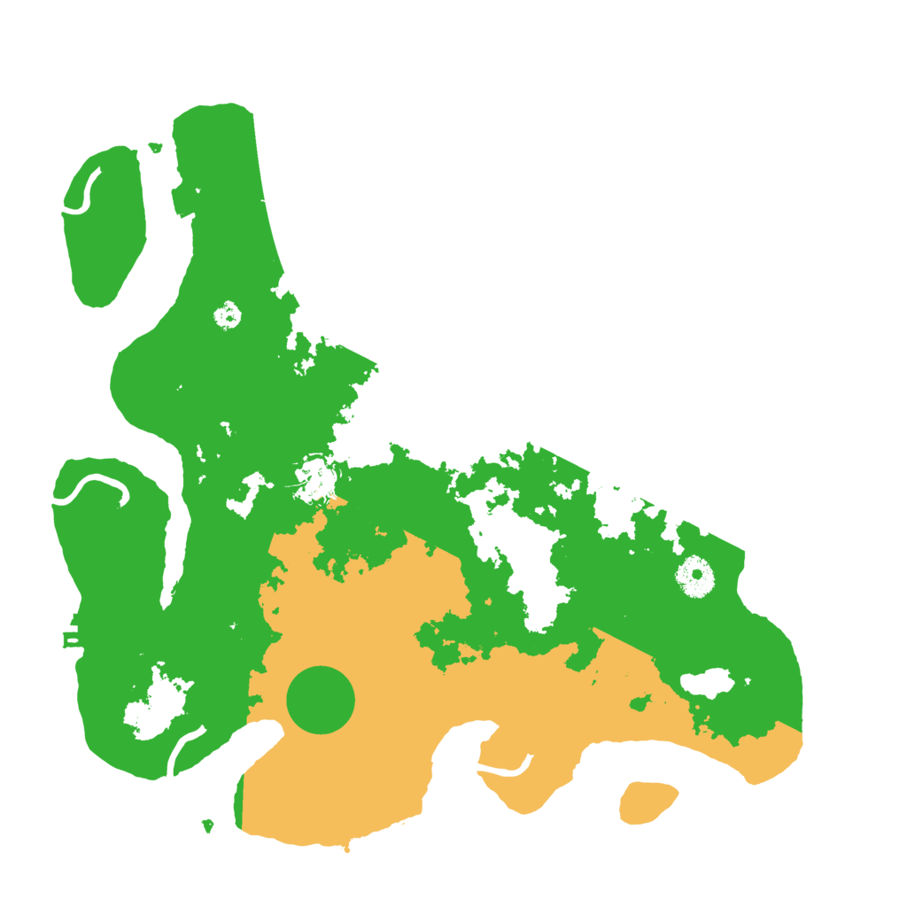 Biome Rust Map: Procedural Map, Size: 3500, Seed: 3988257