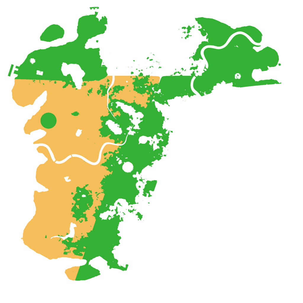 Biome Rust Map: Procedural Map, Size: 5000, Seed: 529471218