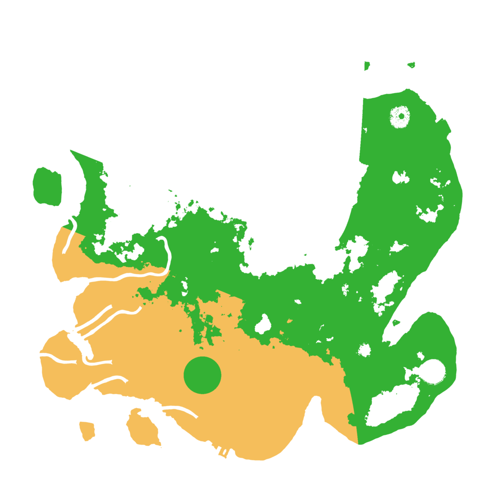 Biome Rust Map: Procedural Map, Size: 3500, Seed: 31821084