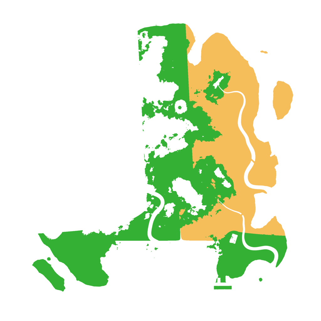 Biome Rust Map: Procedural Map, Size: 3650, Seed: 37232524