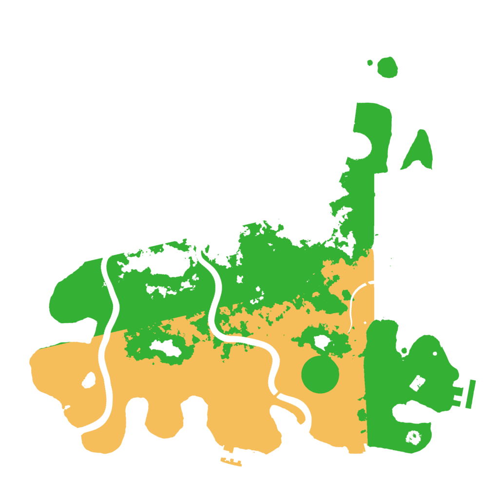 Biome Rust Map: Procedural Map, Size: 3500, Seed: 631508515