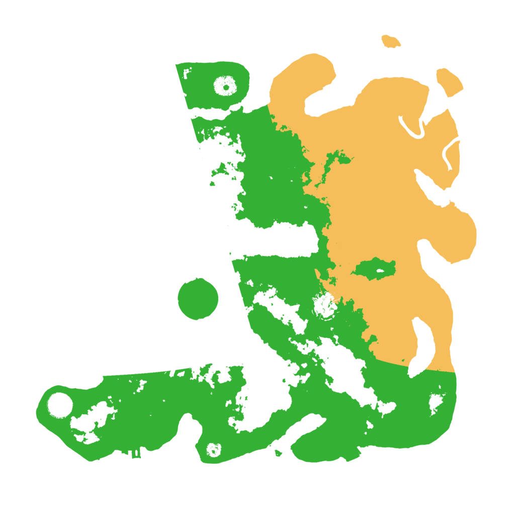 Biome Rust Map: Procedural Map, Size: 3600, Seed: 4058276