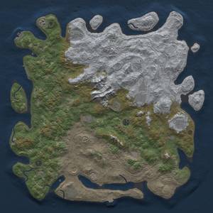 Thumbnail Rust Map: Procedural Map, Size: 5000, Seed: 299452, 19 Monuments