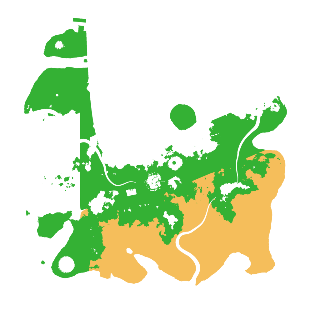 Biome Rust Map: Procedural Map, Size: 3500, Seed: 214968822