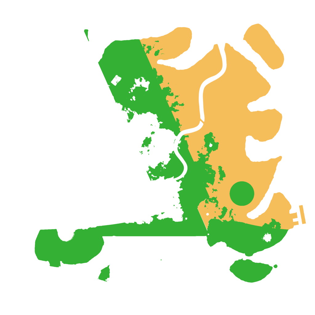 Biome Rust Map: Procedural Map, Size: 3400, Seed: 40300528