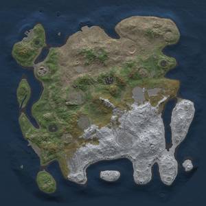 Thumbnail Rust Map: Procedural Map, Size: 3500, Seed: 678485904, 17 Monuments