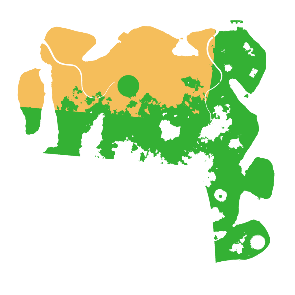 Biome Rust Map: Procedural Map, Size: 3600, Seed: 23009