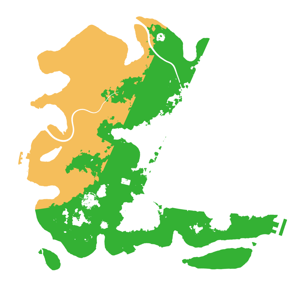 Biome Rust Map: Procedural Map, Size: 3450, Seed: 13083659