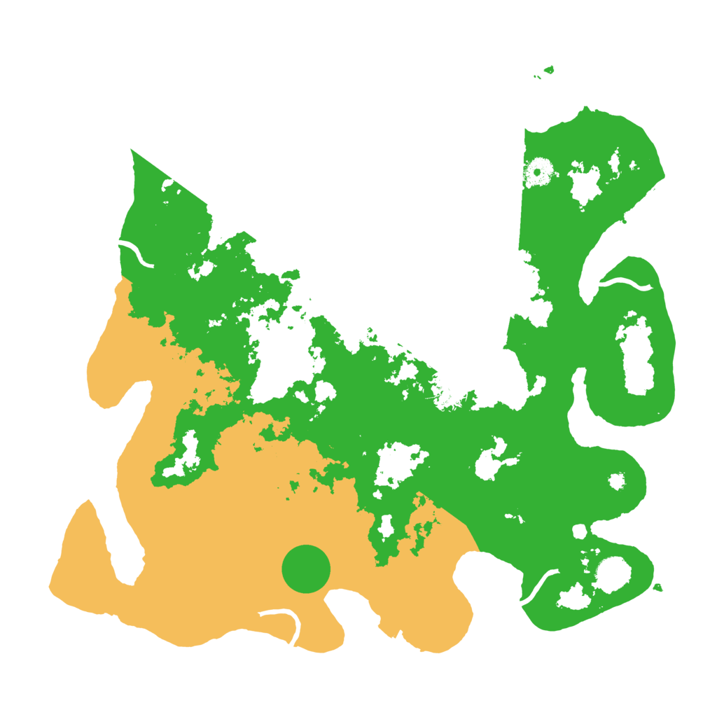 Biome Rust Map: Procedural Map, Size: 3900, Seed: 98054305