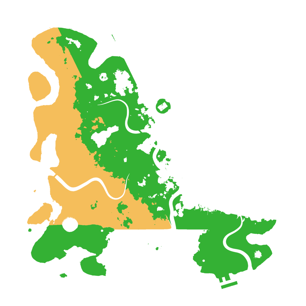 Biome Rust Map: Procedural Map, Size: 3700, Seed: 64519103