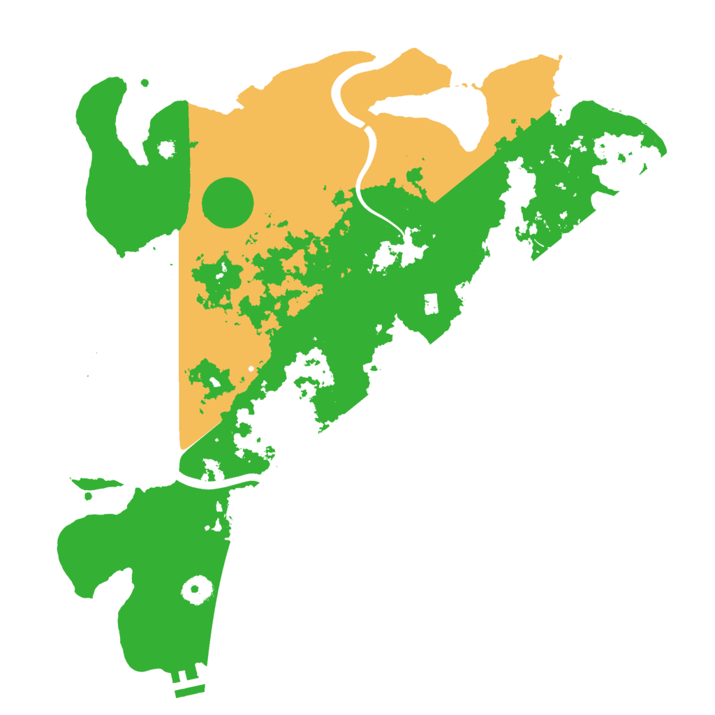 Biome Rust Map: Procedural Map, Size: 3700, Seed: 5534433