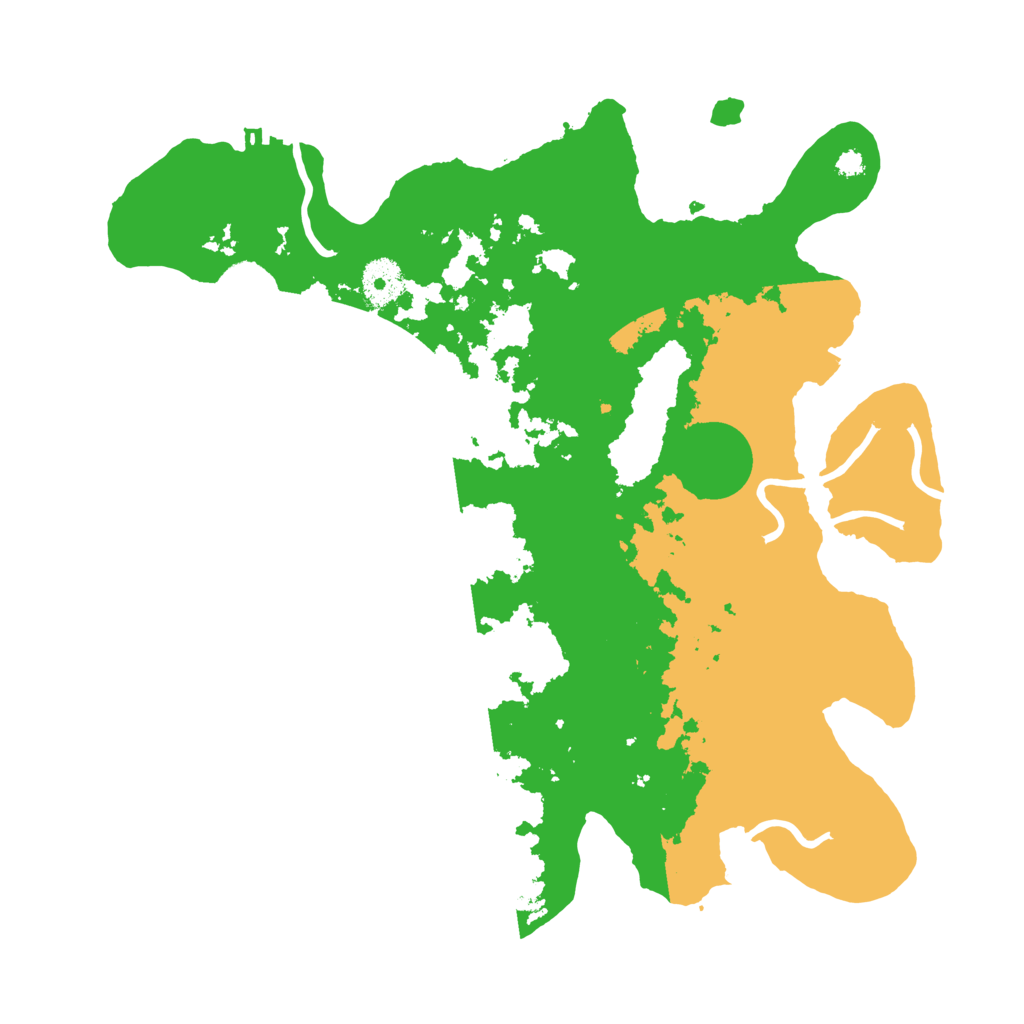 Biome Rust Map: Procedural Map, Size: 3500, Seed: 118093813