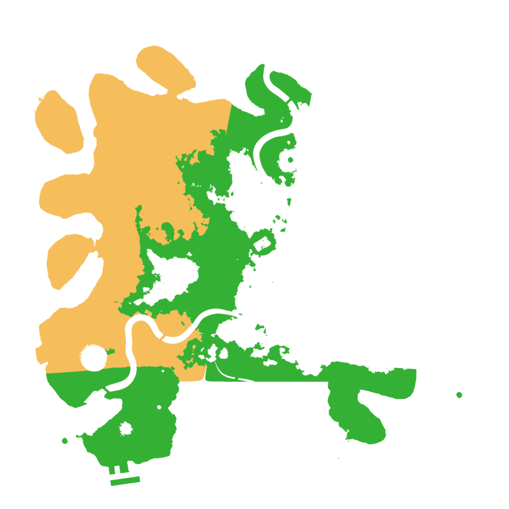 Biome Rust Map: Procedural Map, Size: 3500, Seed: 37489533