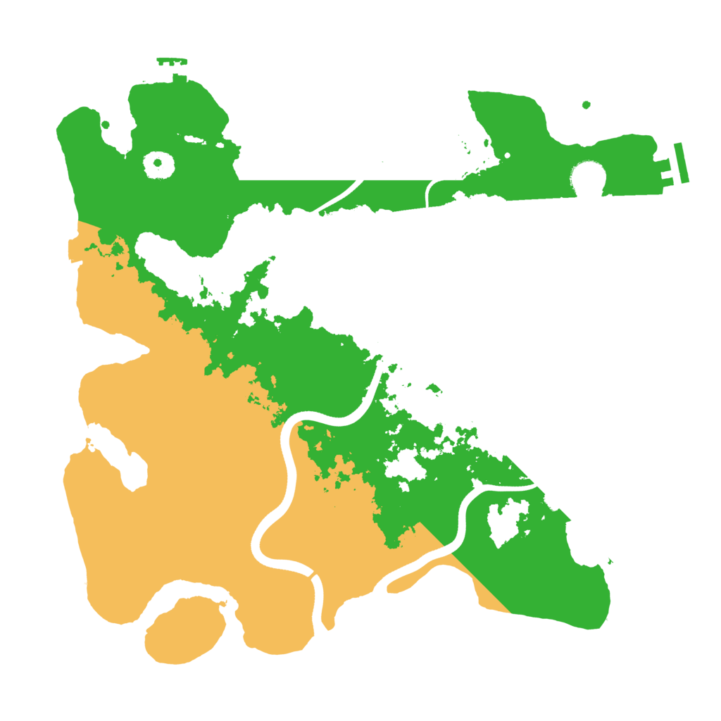 Biome Rust Map: Procedural Map, Size: 3600, Seed: 60620710