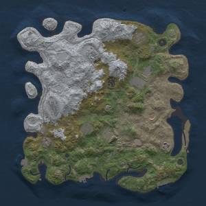 Thumbnail Rust Map: Procedural Map, Size: 4000, Seed: 778866165, 18 Monuments