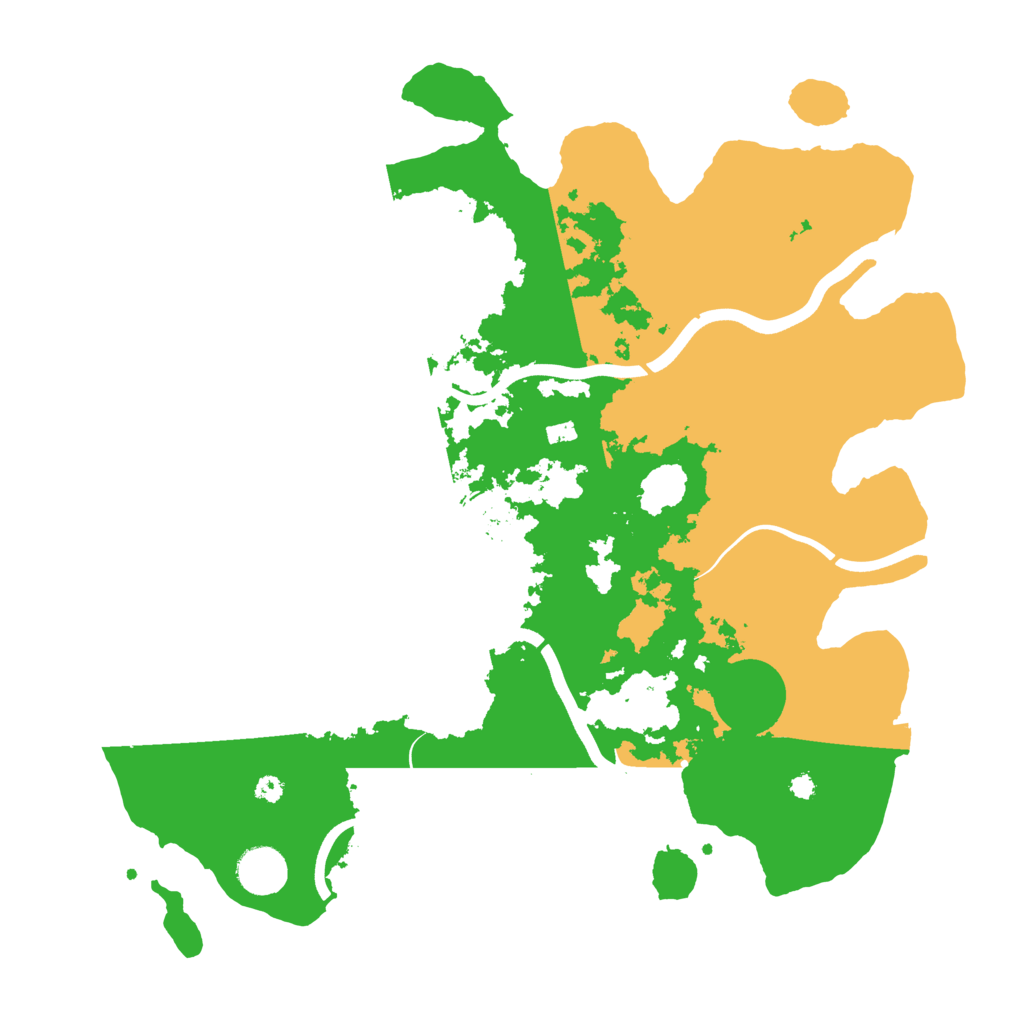 Biome Rust Map: Procedural Map, Size: 3800, Seed: 77024568