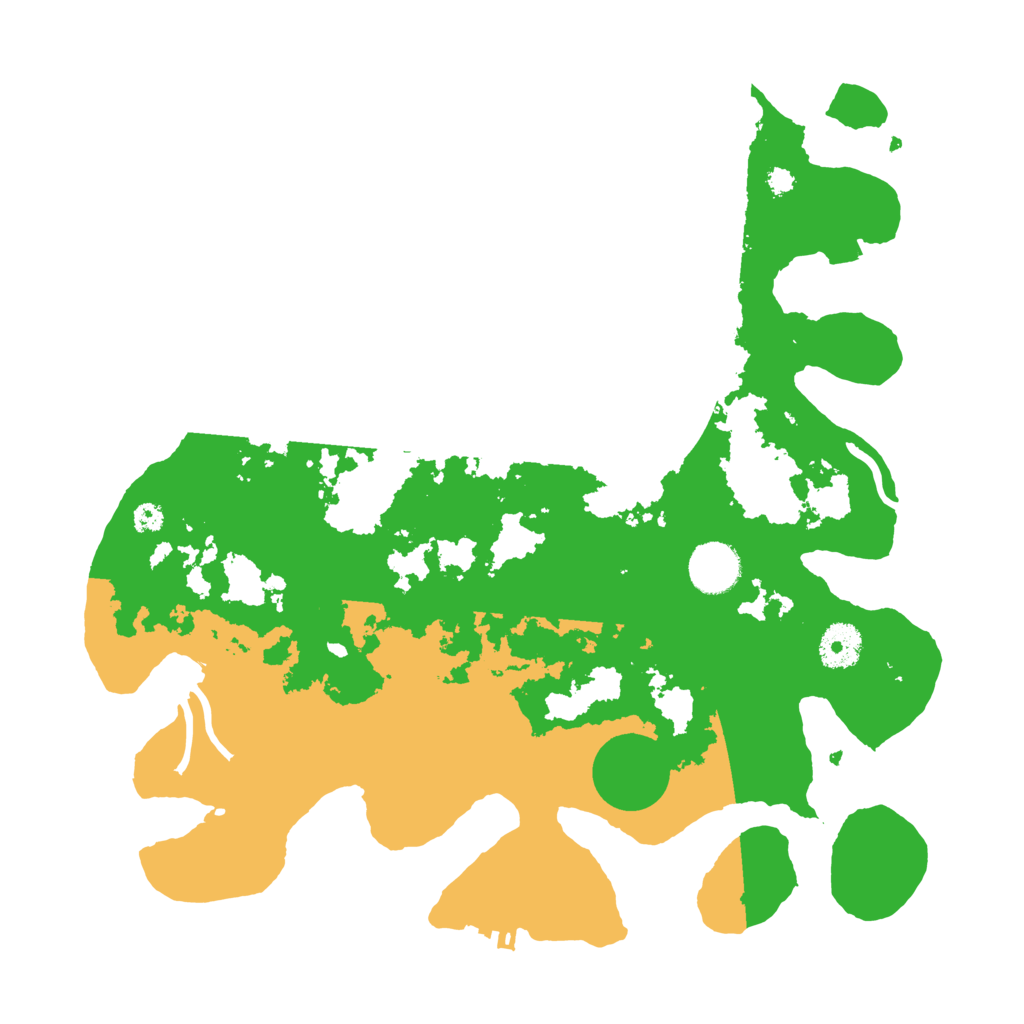 Biome Rust Map: Procedural Map, Size: 3500, Seed: 53440947