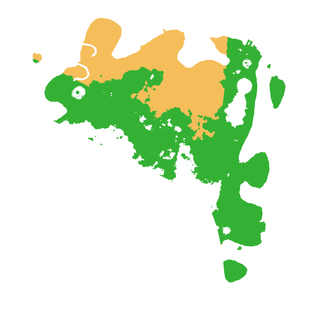 Biome Rust Map: Procedural Map, Size: 3600, Seed: 55465143