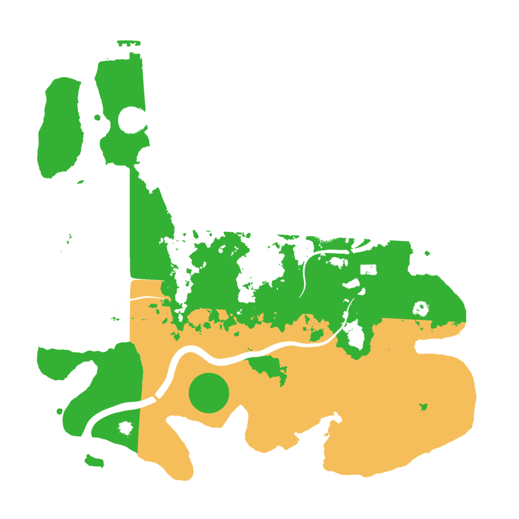 Biome Rust Map: Procedural Map, Size: 3400, Seed: 62955179
