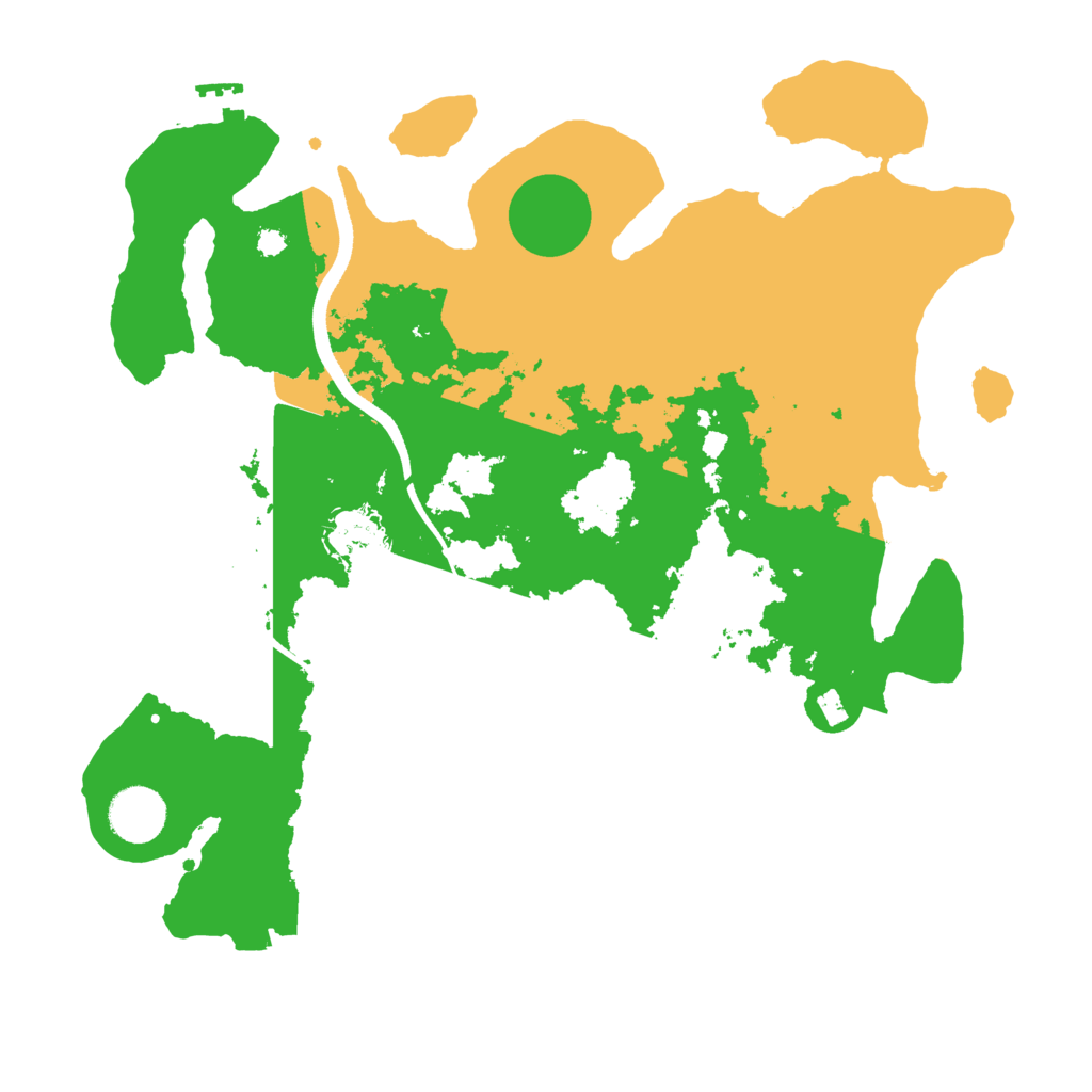 Biome Rust Map: Procedural Map, Size: 3500, Seed: 135376784