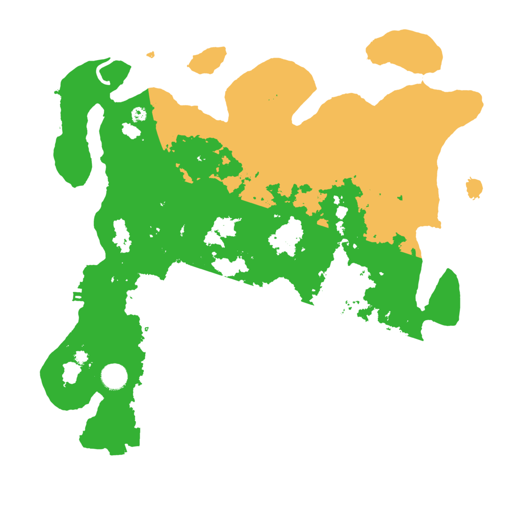 Biome Rust Map: Procedural Map, Size: 3500, Seed: 135376784