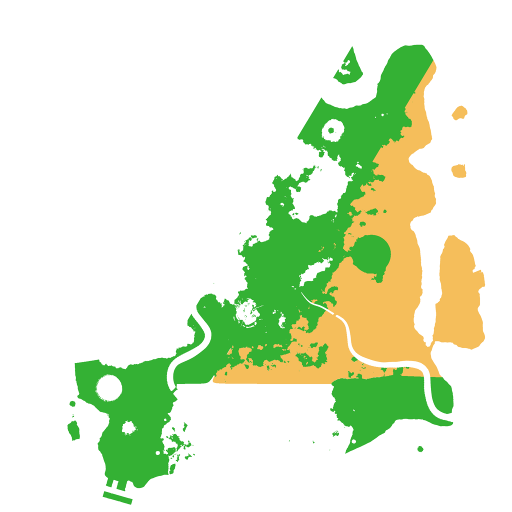 Biome Rust Map: Procedural Map, Size: 3500, Seed: 387829173