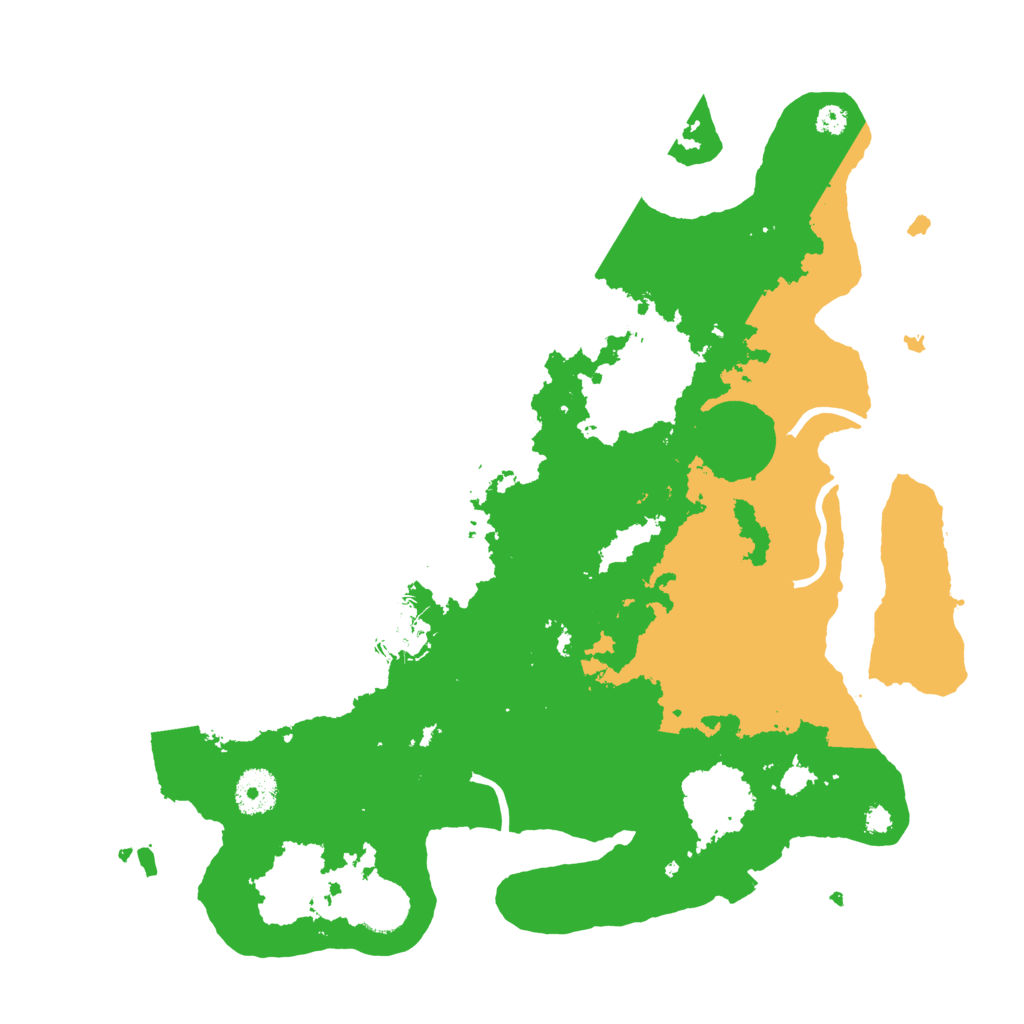 Biome Rust Map: Procedural Map, Size: 3500, Seed: 387829173