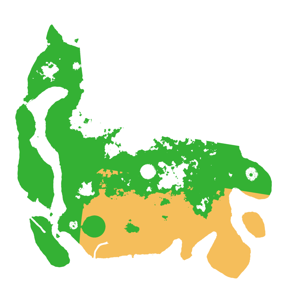 Biome Rust Map: Procedural Map, Size: 3500, Seed: 85845221