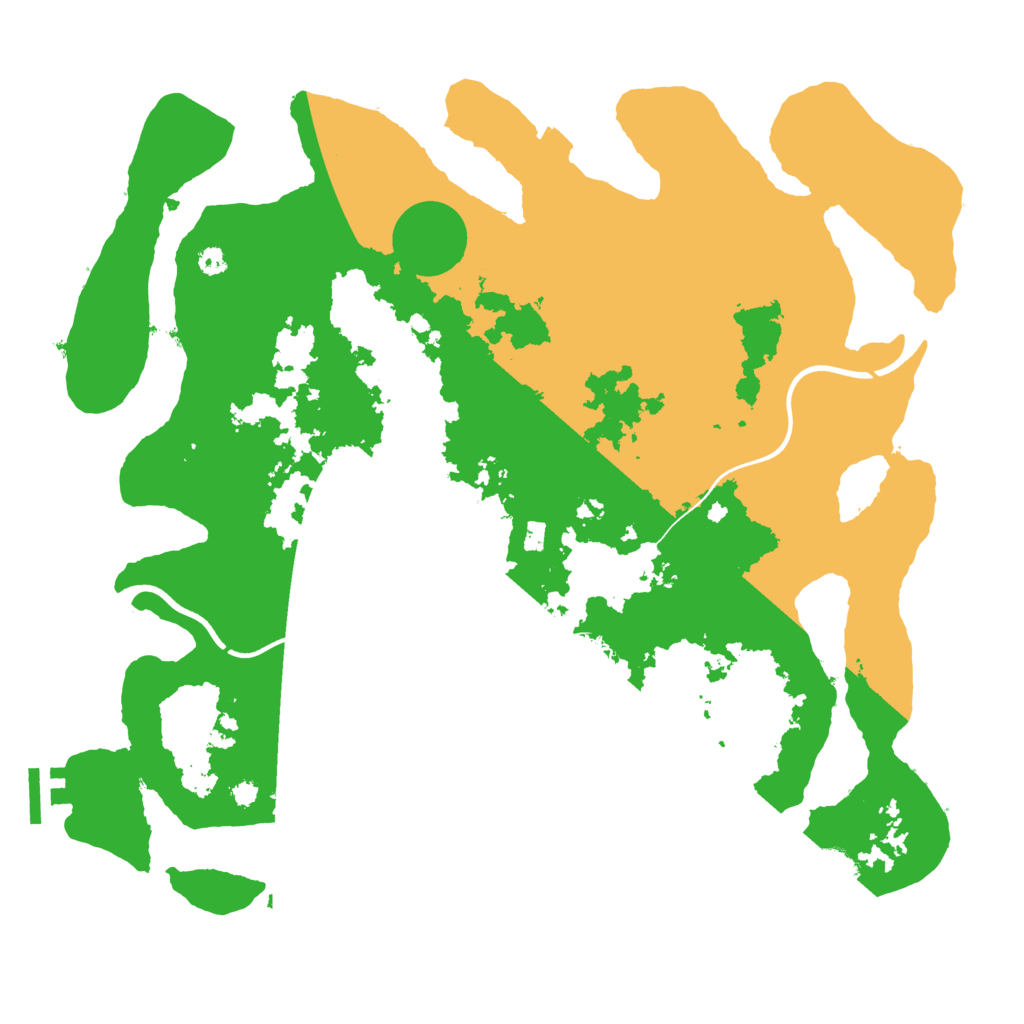 Biome Rust Map: Procedural Map, Size: 3700, Seed: 1915379204