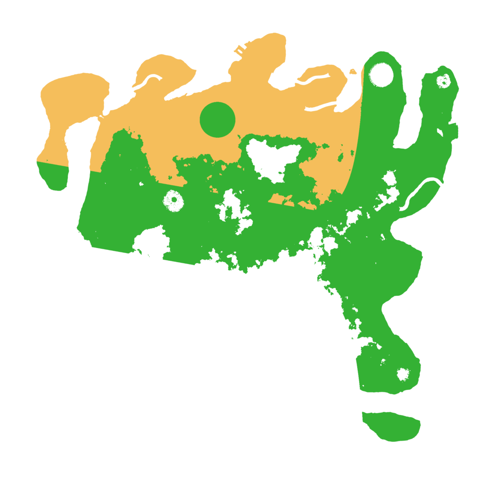 Biome Rust Map: Procedural Map, Size: 3700, Seed: 3222