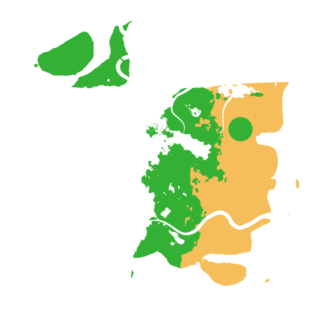 Biome Rust Map: Procedural Map, Size: 3500, Seed: 41115380