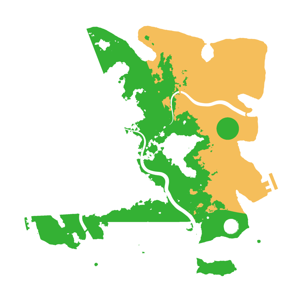 Biome Rust Map: Procedural Map, Size: 3500, Seed: 39078402
