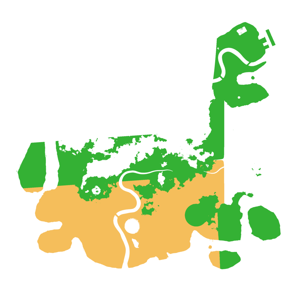 Biome Rust Map: Procedural Map, Size: 3500, Seed: 20654291