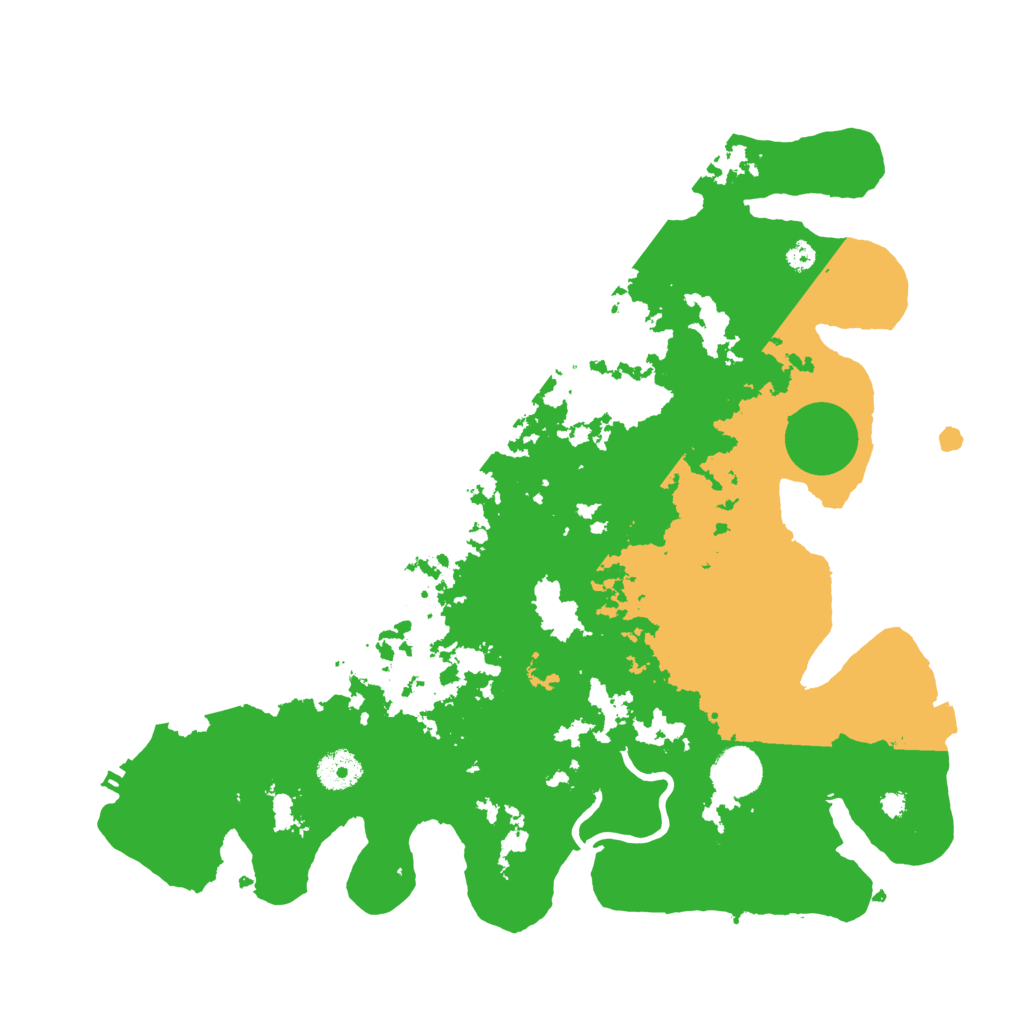 Biome Rust Map: Procedural Map, Size: 3700, Seed: 19671404