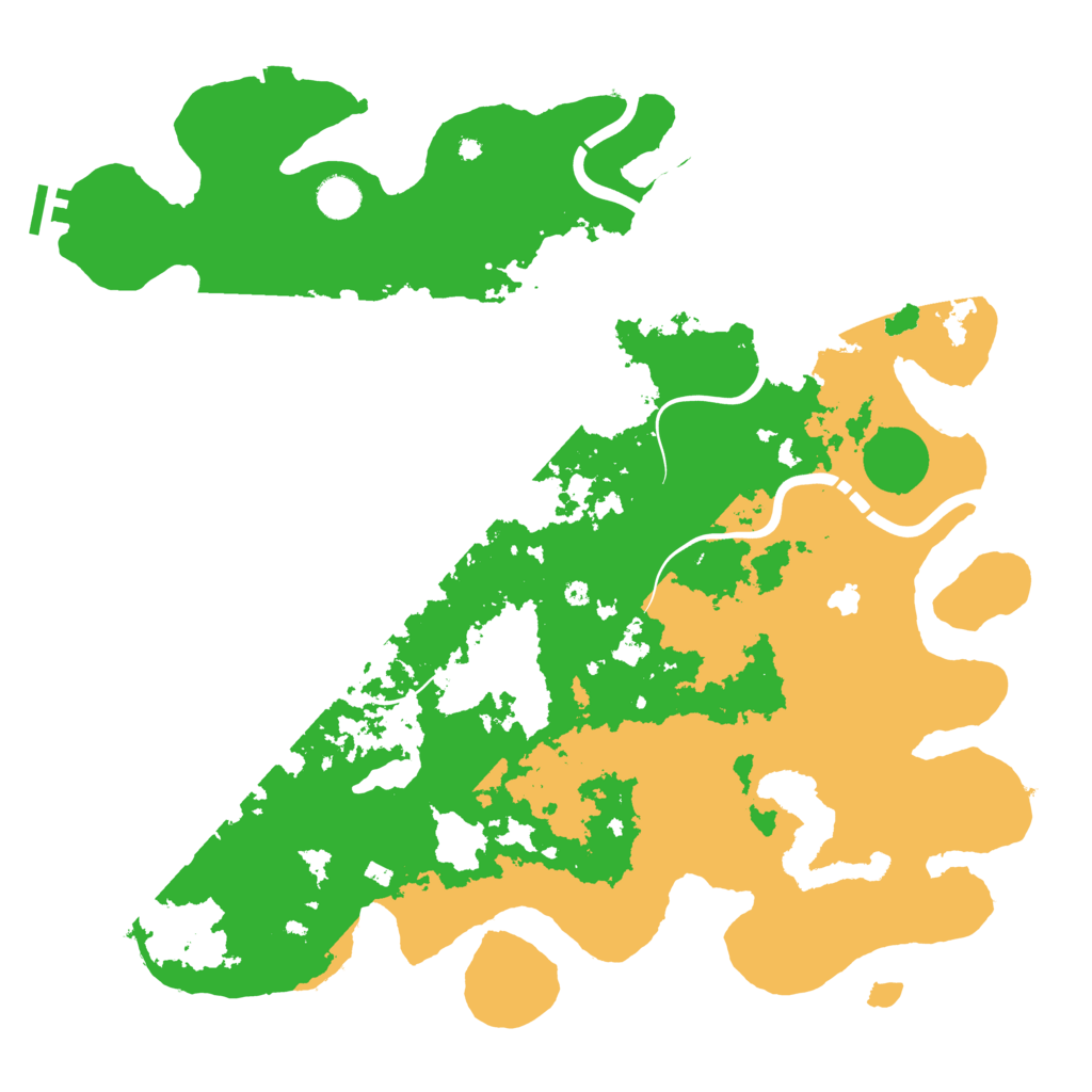 Biome Rust Map: Procedural Map, Size: 4400, Seed: 9386614