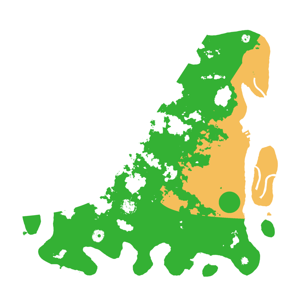 Biome Rust Map: Procedural Map, Size: 3700, Seed: 54709863