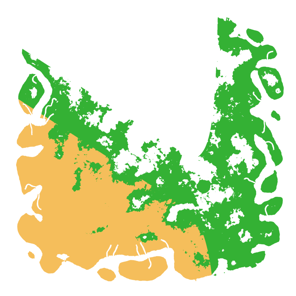 Biome Rust Map: Procedural Map, Size: 6000, Seed: 1517223624