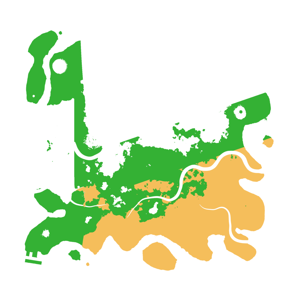 Biome Rust Map: Procedural Map, Size: 3600, Seed: 2609107