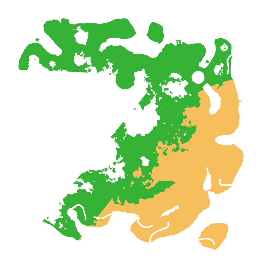 Biome Rust Map: Procedural Map, Size: 3700, Seed: 7621388