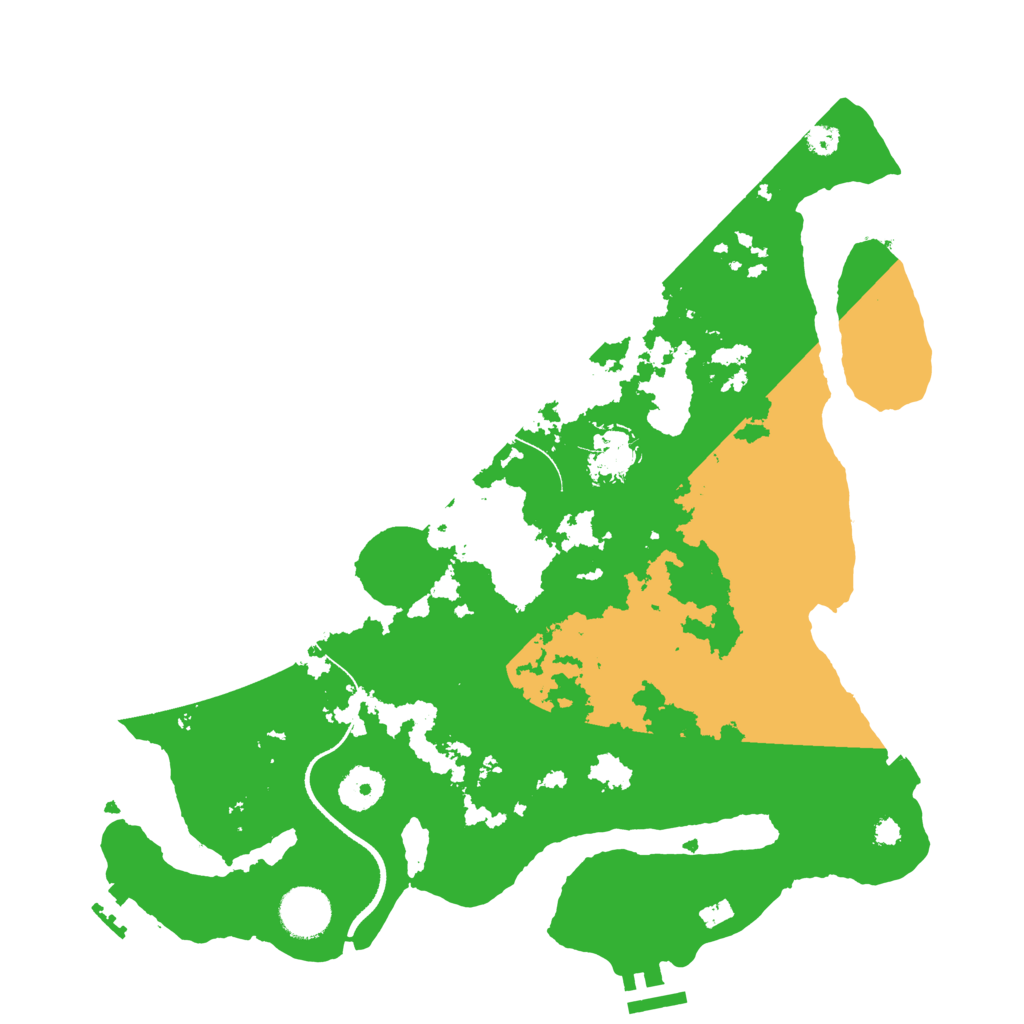 Biome Rust Map: Procedural Map, Size: 3500, Seed: 45382146