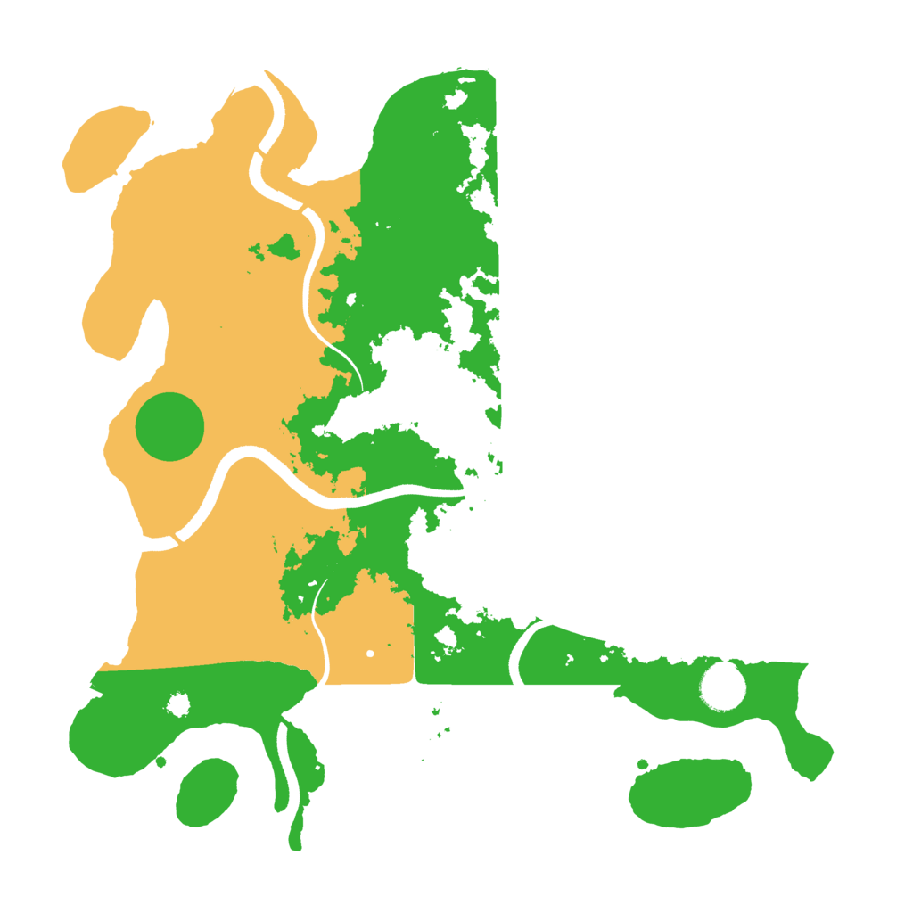 Biome Rust Map: Procedural Map, Size: 3500, Seed: 207086354