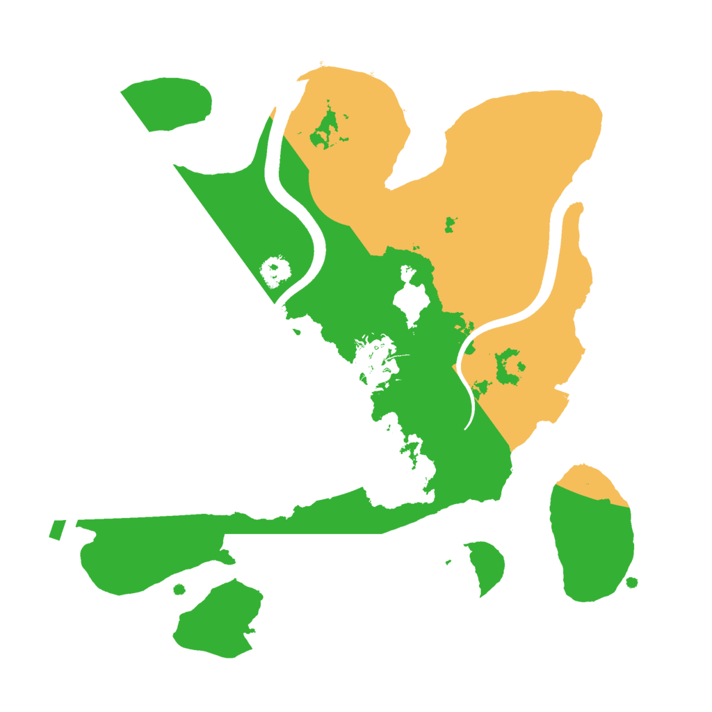 Biome Rust Map: Procedural Map, Size: 2500, Seed: 1036045853